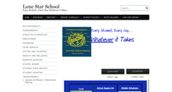 Desktop Screenshot of lonestarschool.net